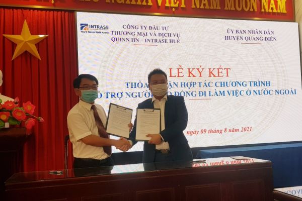 Huyện Quảng Điền - Thực hiện chương trình ký kết hỗ trợ người lao động đi làm việc có thời hạn ở nước ngoài